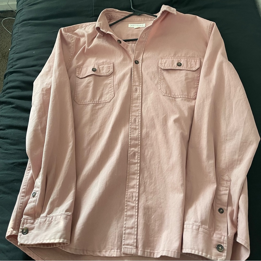 Mens Thin Pink Jean Jacket
